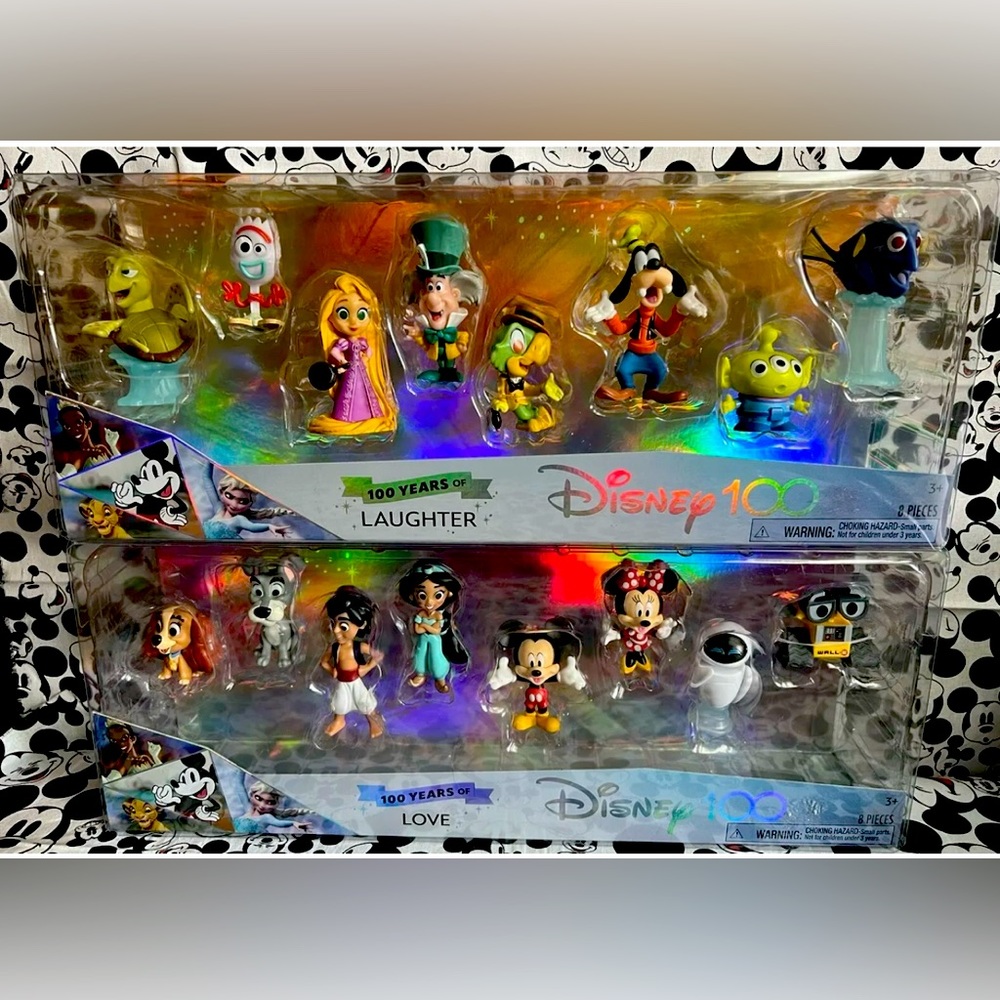 Disney 100 Years Of Love Set & Laughter Set New In Boxes Lot of 2 Adorable